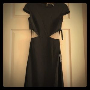NWT Lulus Black Cutout Maxi Dress